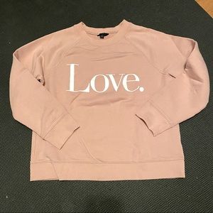 J. Crew Love Crew Neck Sweatshirt